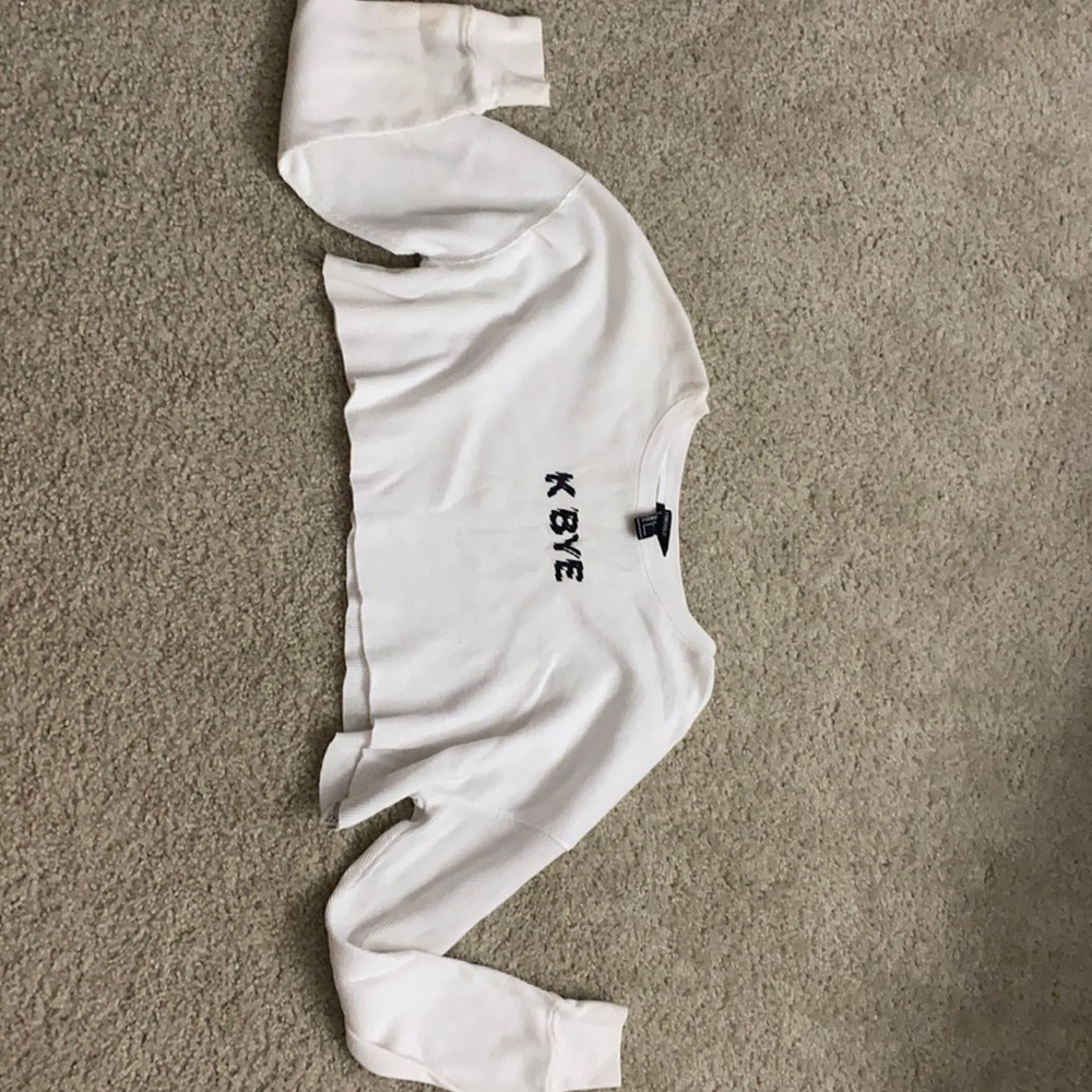 White forever 21 crop top